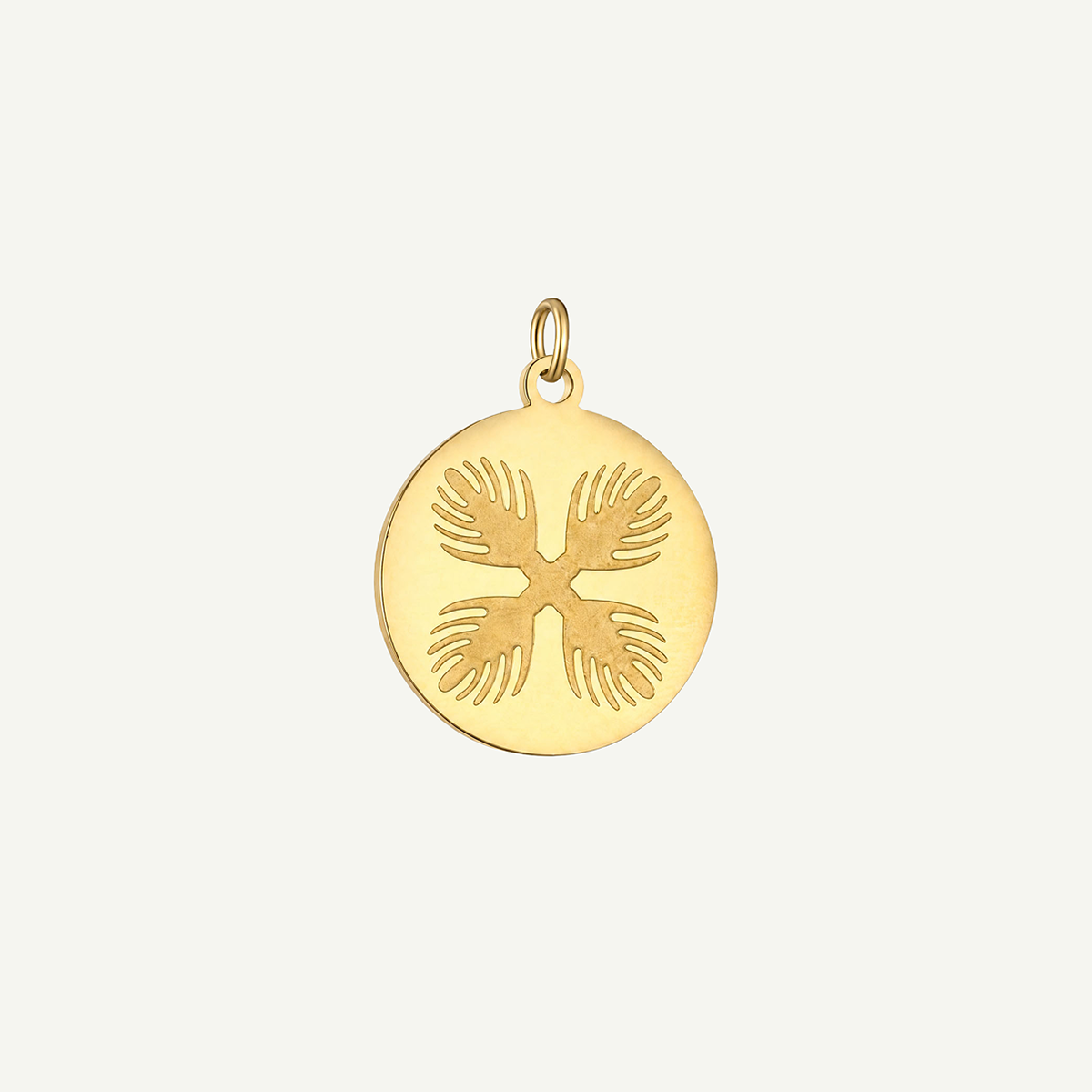 Lehua Quilt Circle Pendant