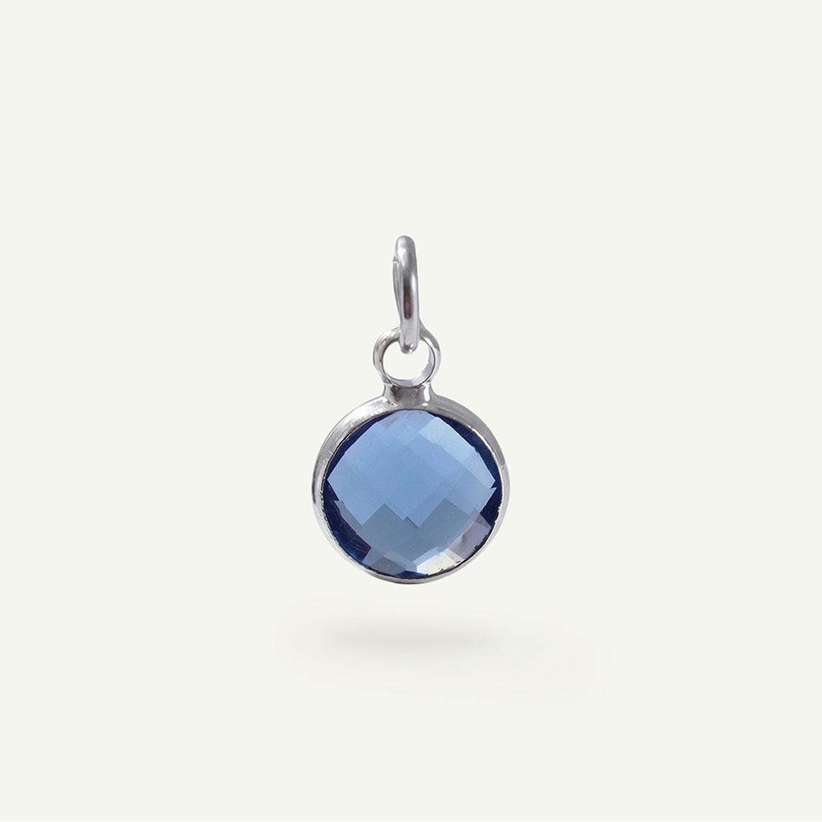 Circle Charm Birthstone
