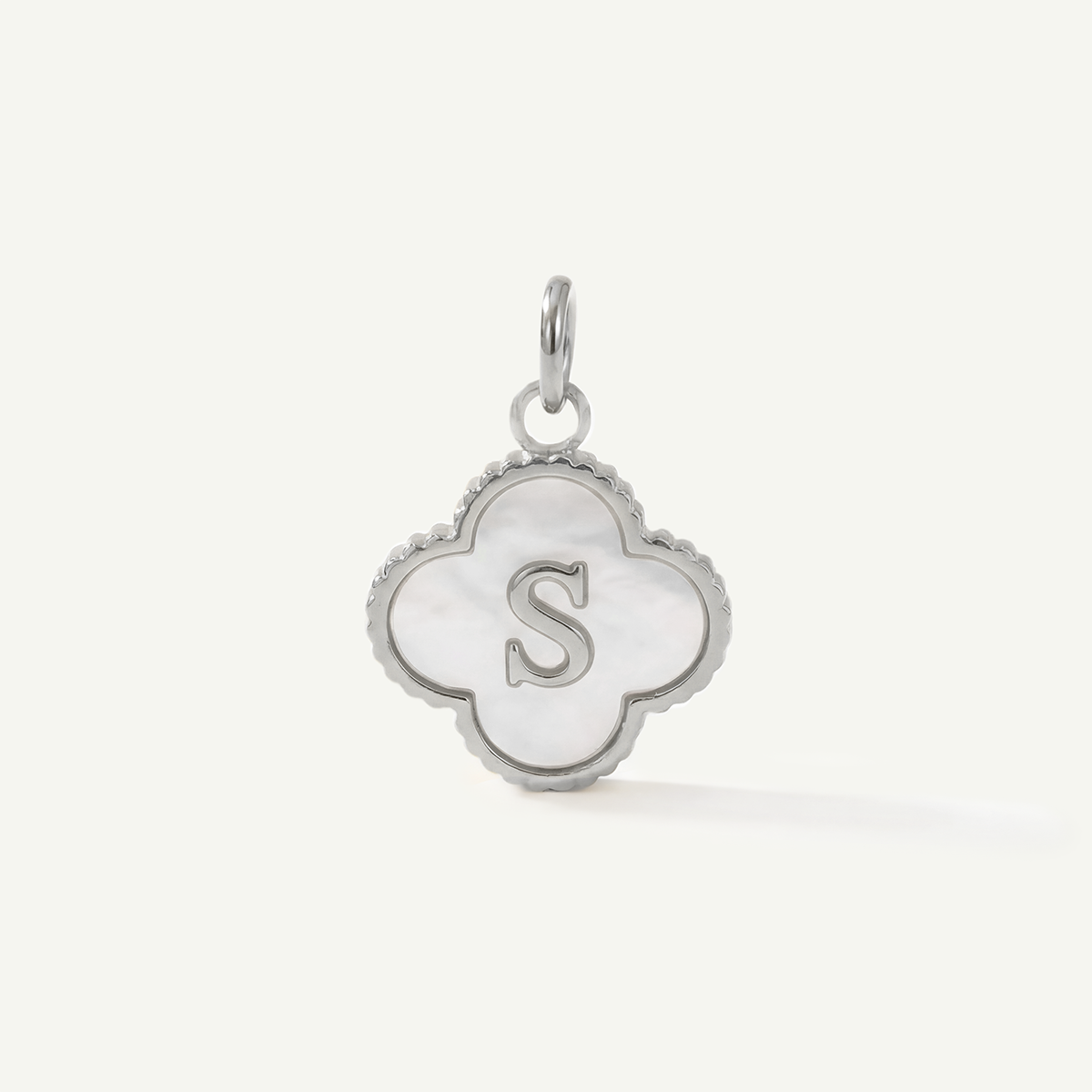 MOP Clove Monogram Letter Charm