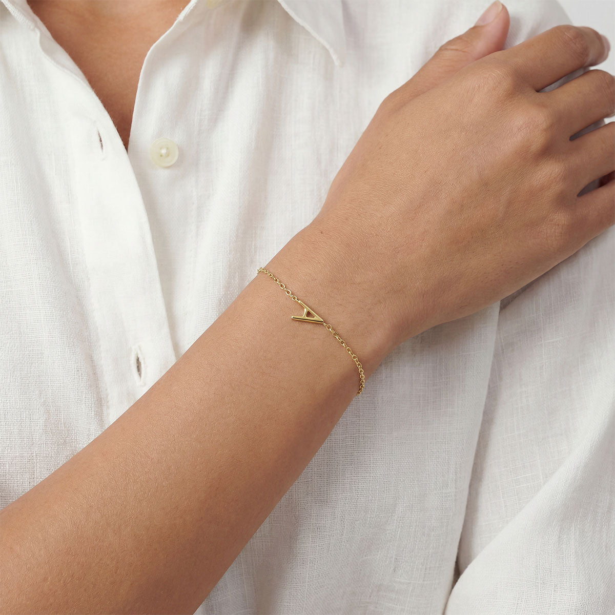 Monogramed Side Bracelet