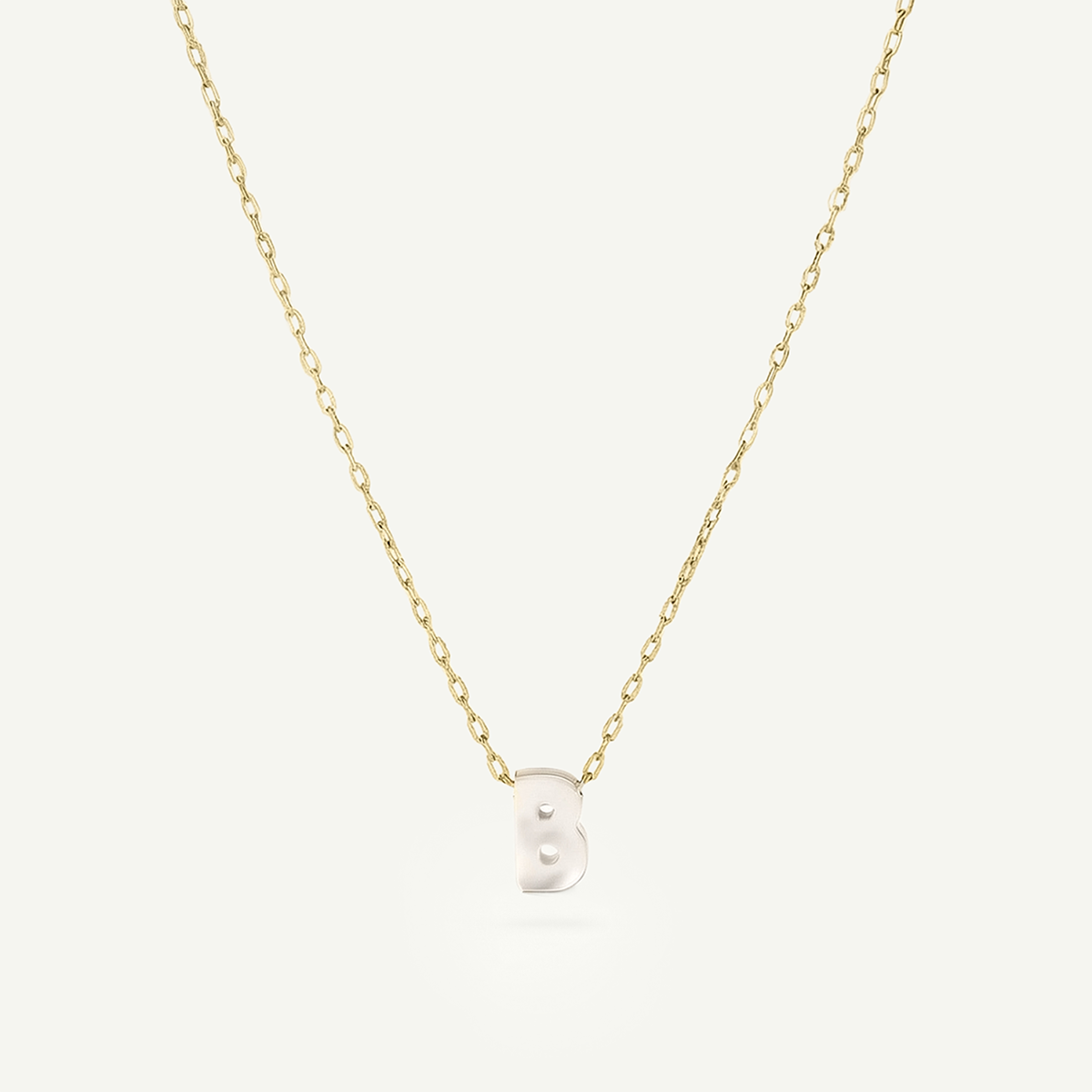 Monogram Mini Mother of Pearl Necklace