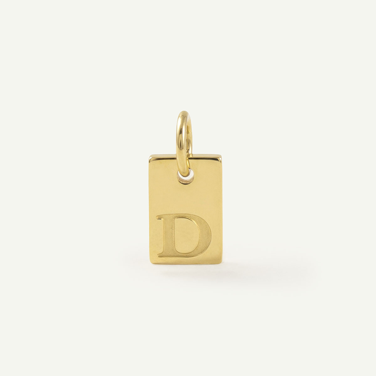 Rectangle Monogram Letter Charm