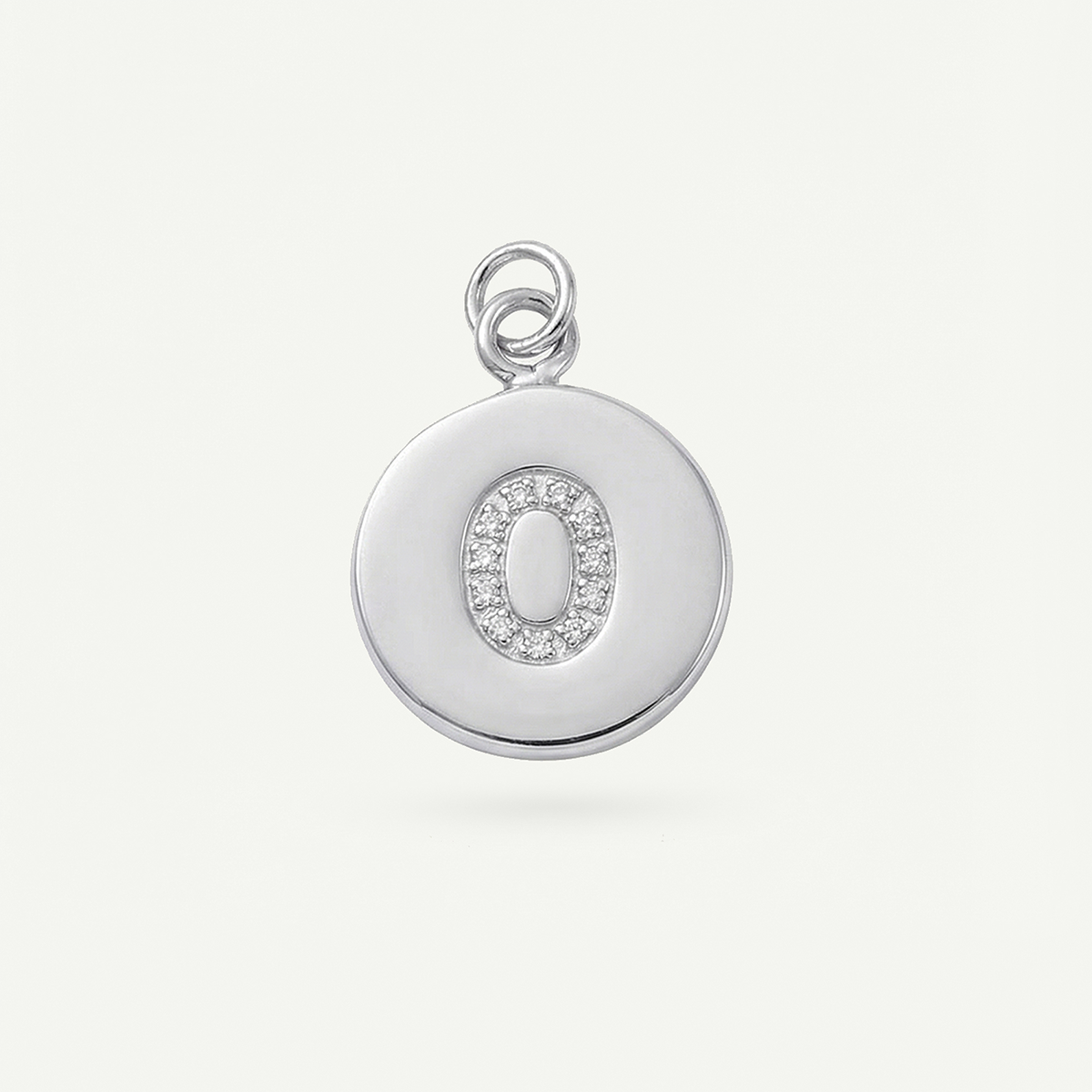 Circle Monogram in Diamond Letter Charm