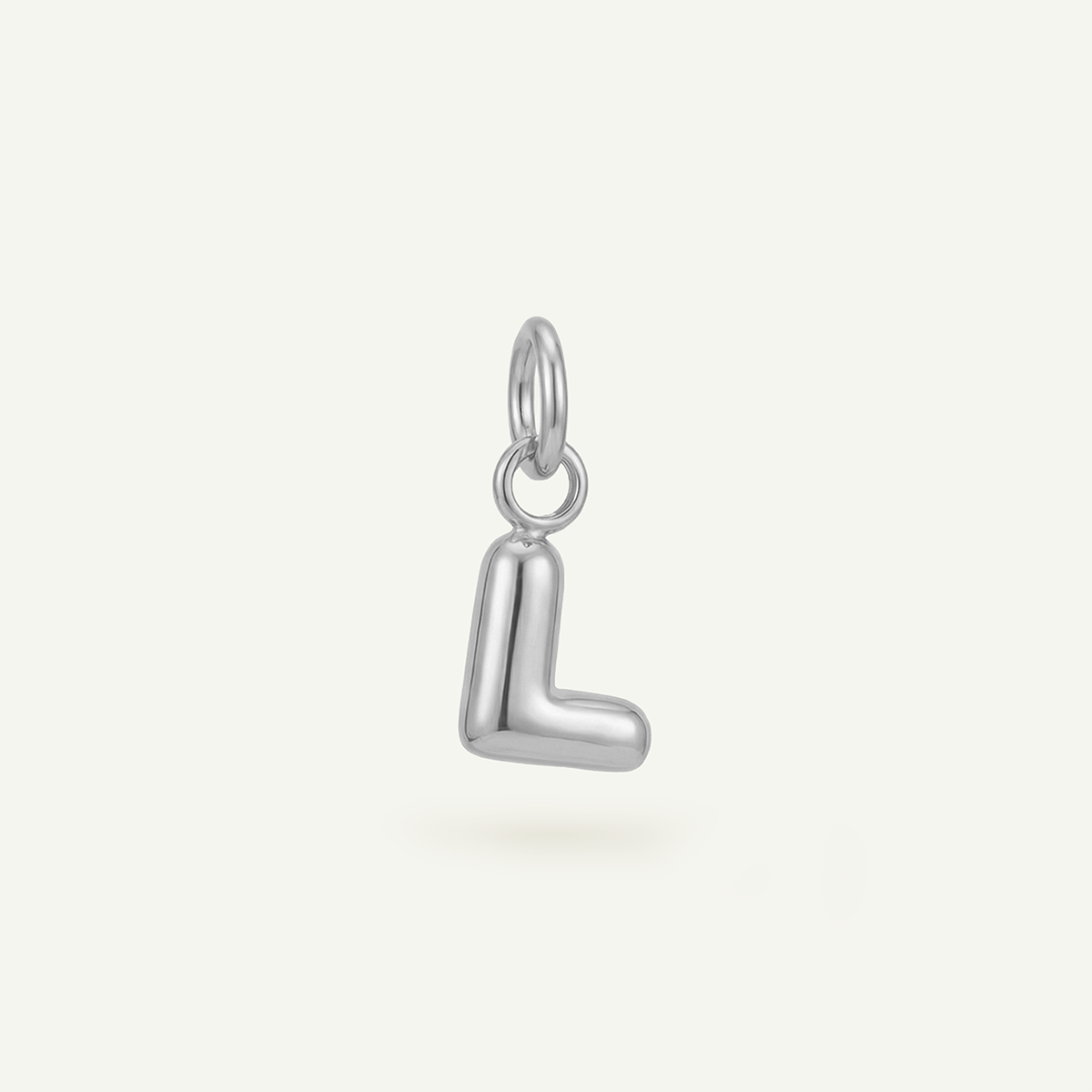 Bubble Monogram Letter Charm