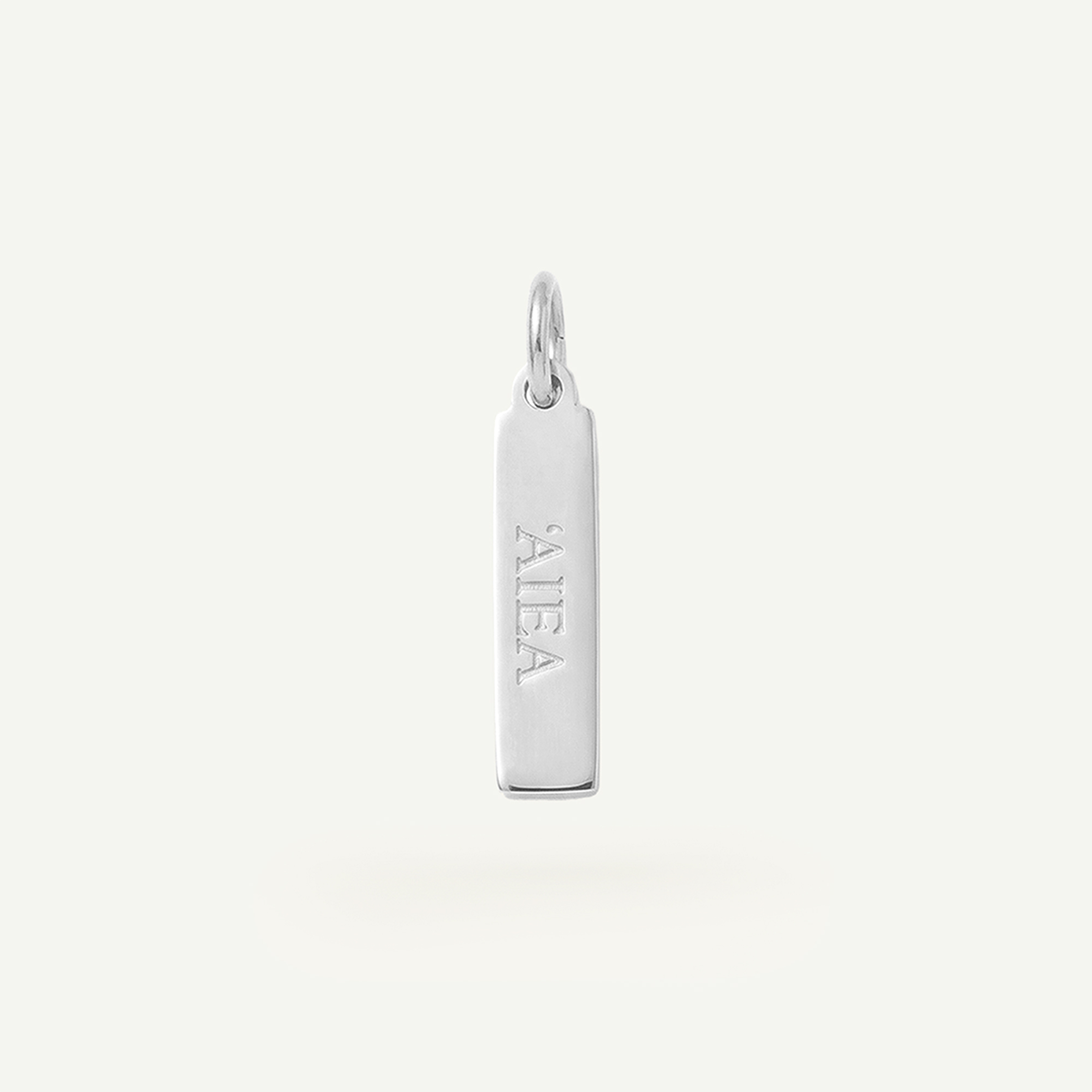 Aiea Rectangle Charm Silver
