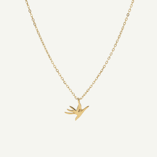 Bird of Paradise Necklace, Gold