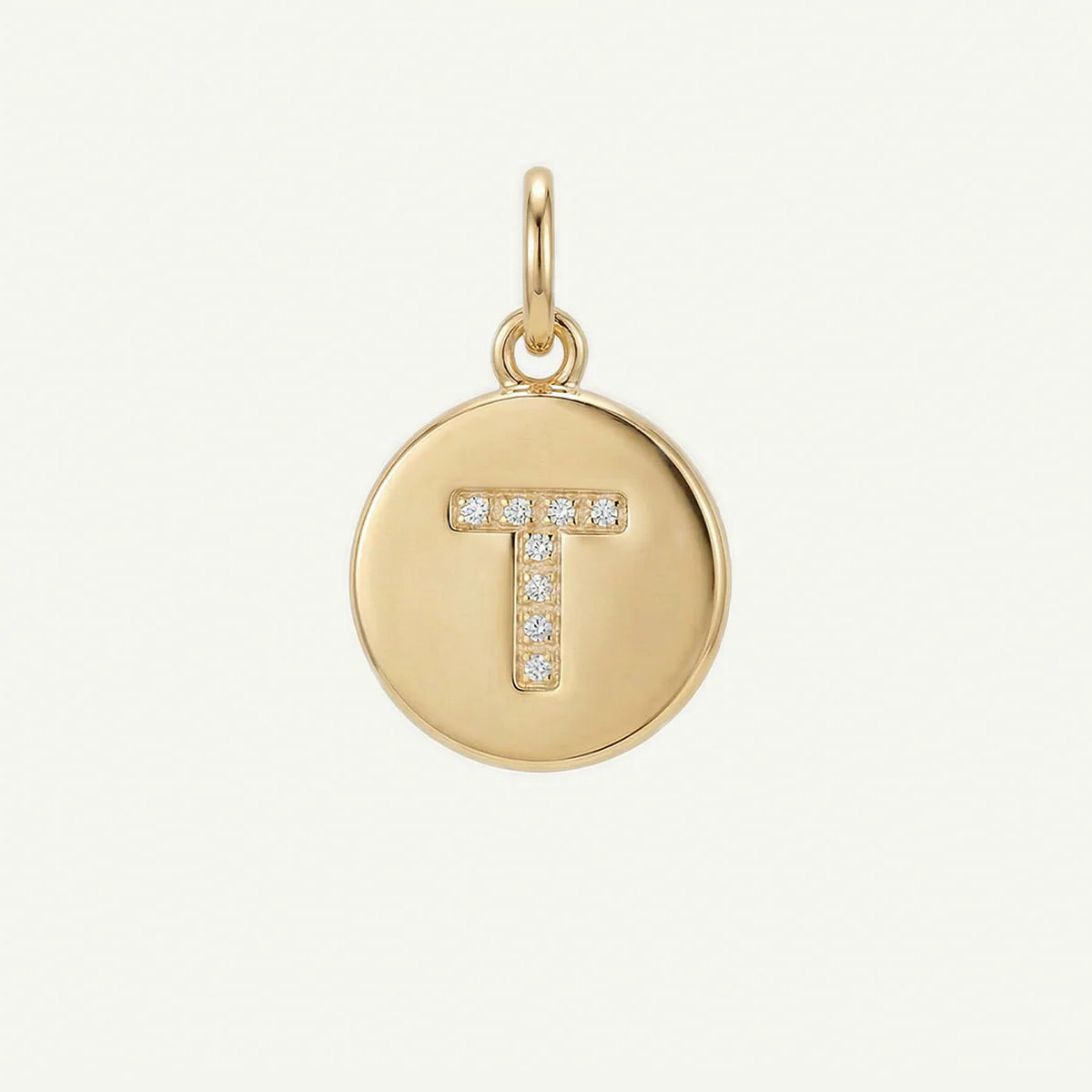 Circle Monogram in Diamond Letter Charm