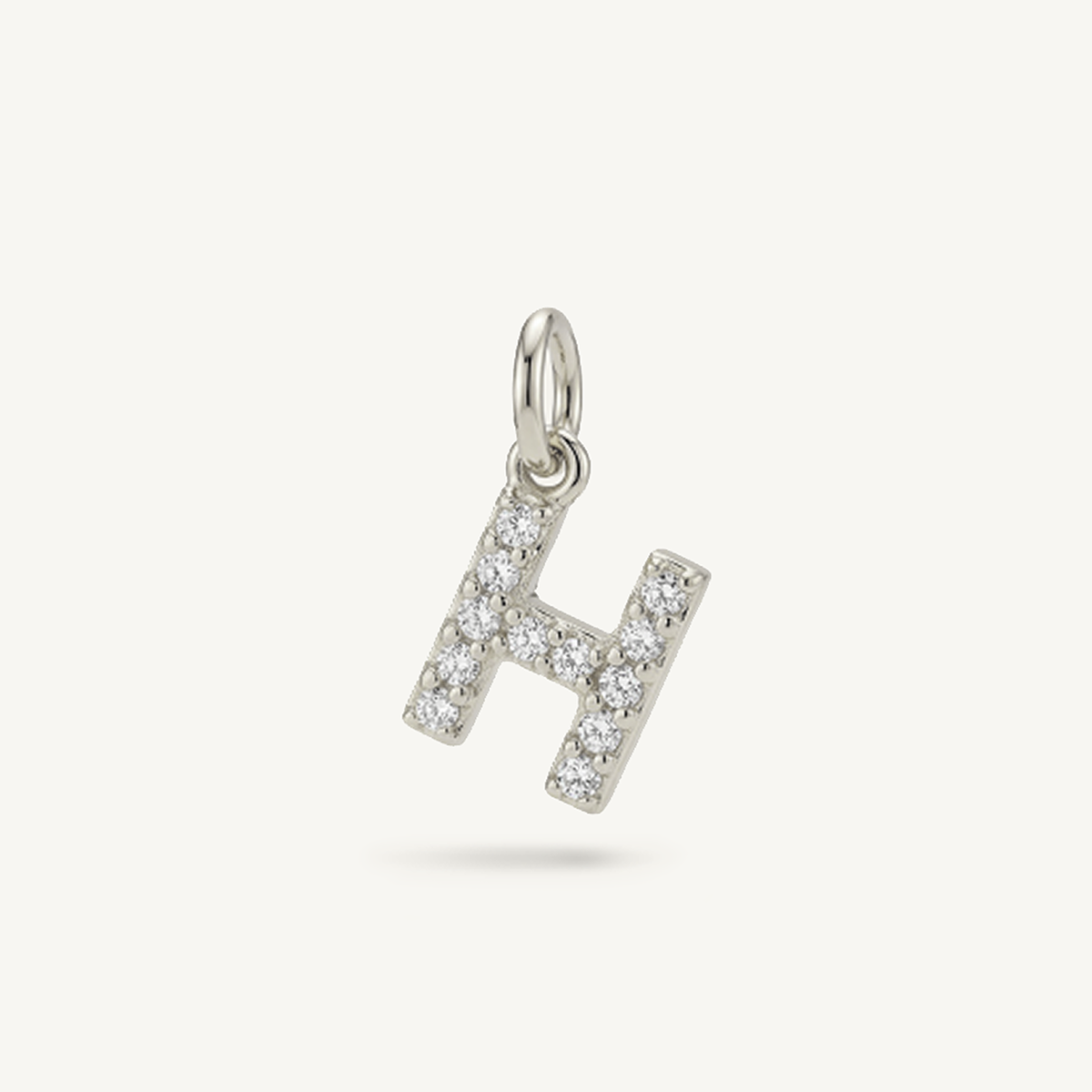 Diamond Monogram Letter Charm