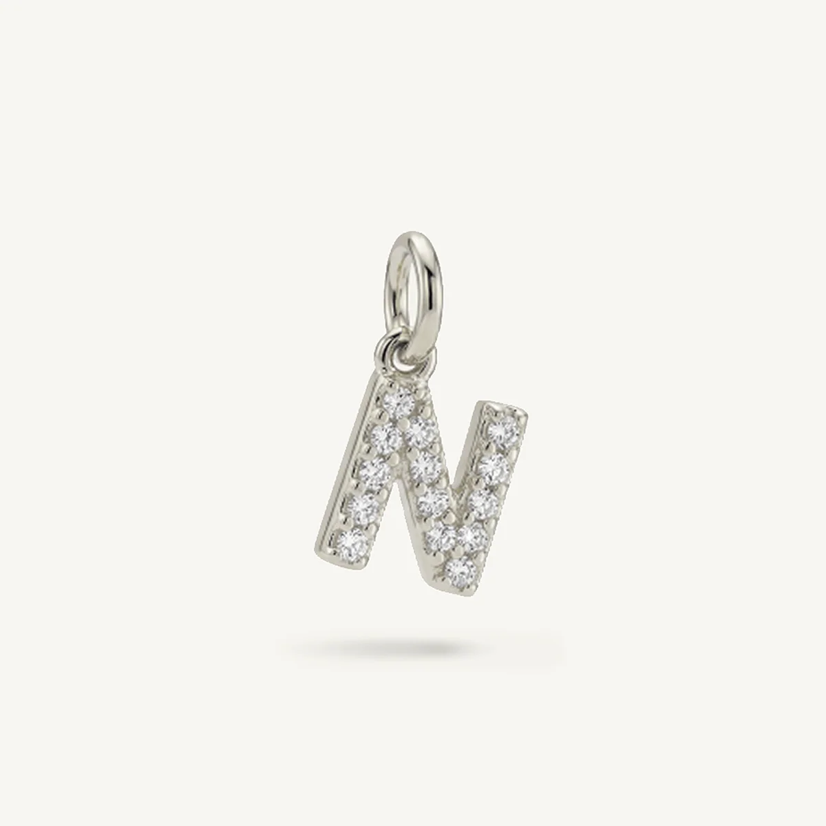 Diamond Monogram Letter Charm