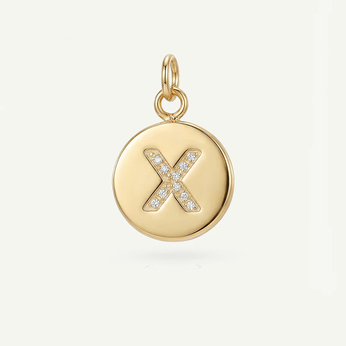 Circle Monogram in Diamond Letter Charm