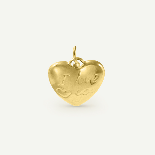 I Love You Heart Charm