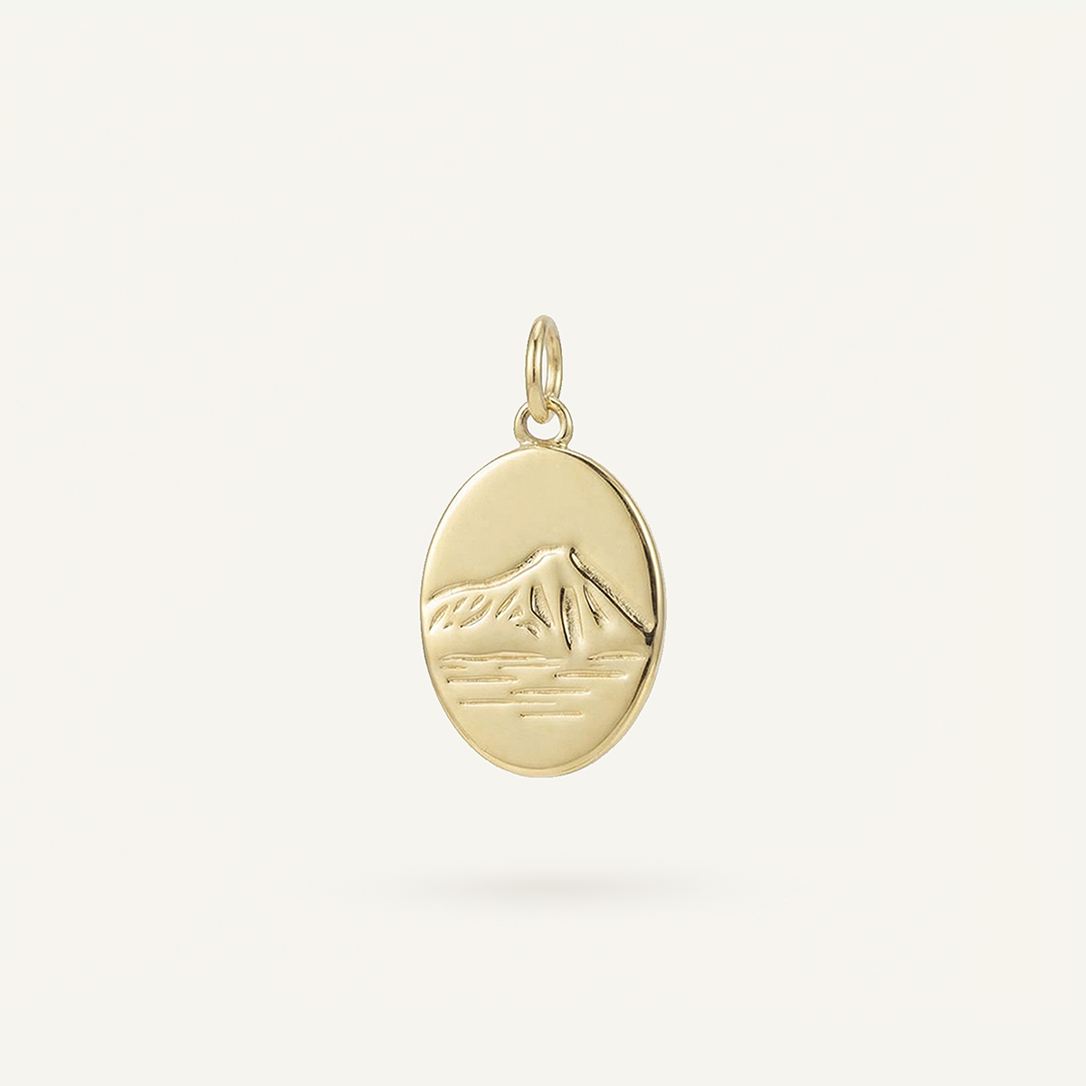 Diamond Head Oval Charm