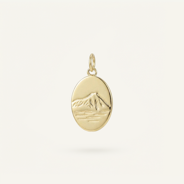Diamond Head Oval Charm