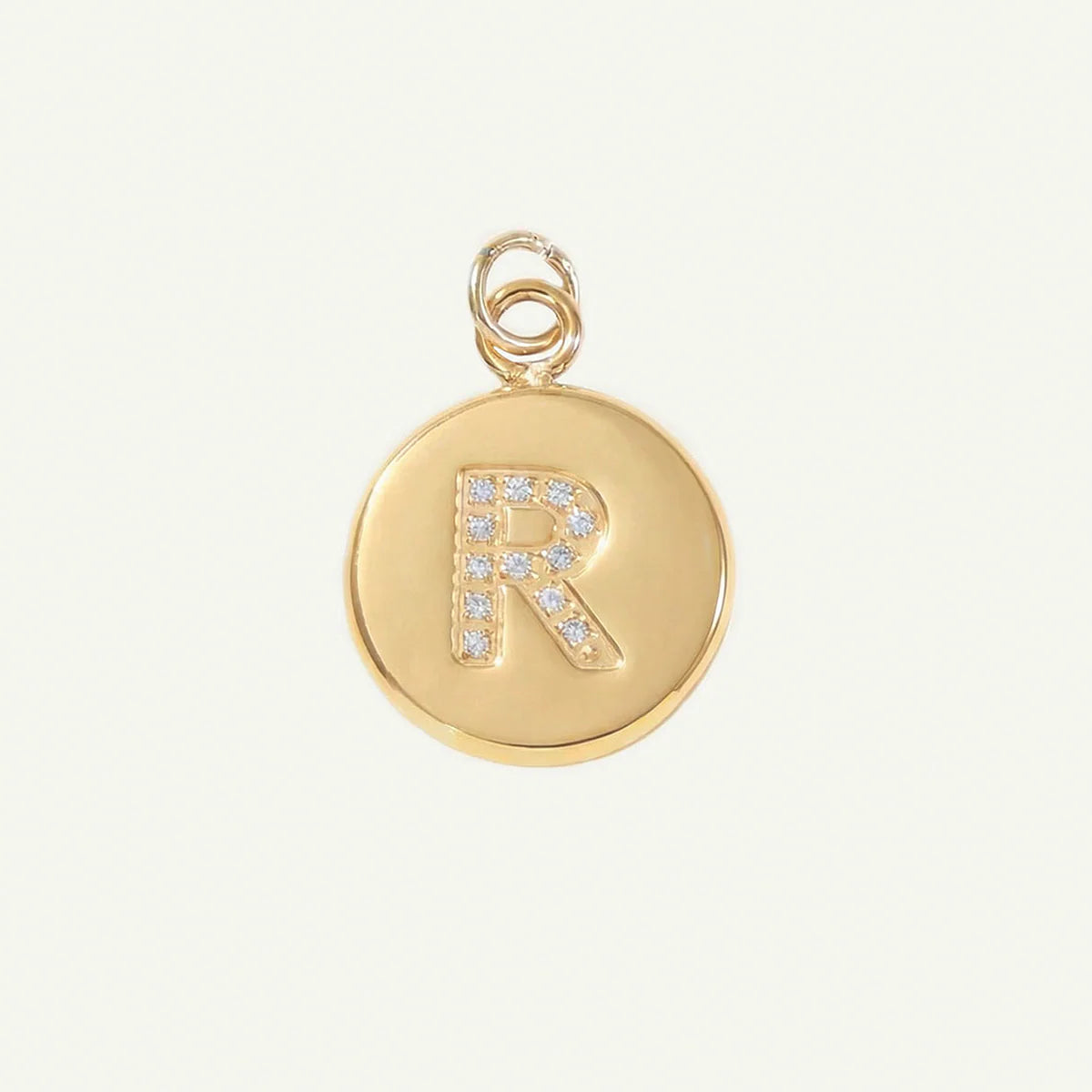 Circle Monogram in Diamond Letter Charm