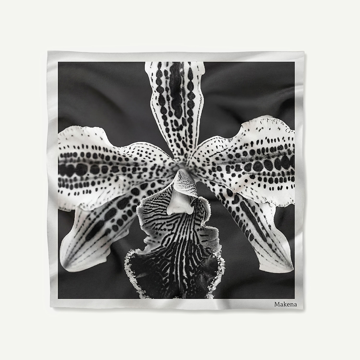 35x35in Spotted Orchid Scarf