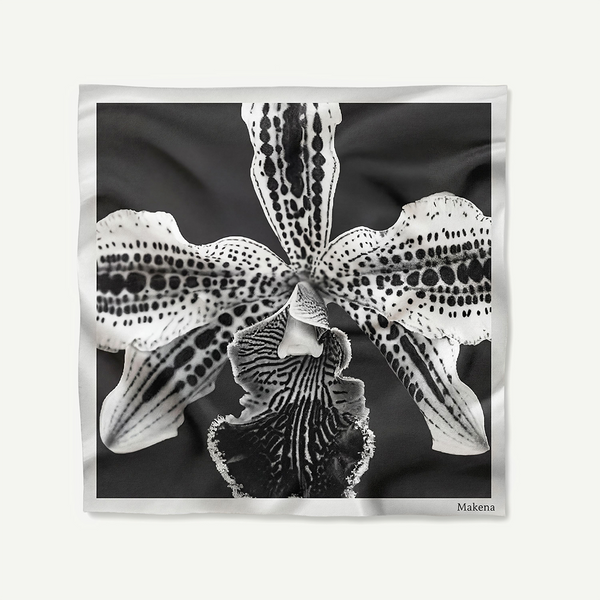 35x35in Spotted Orchid Scarf