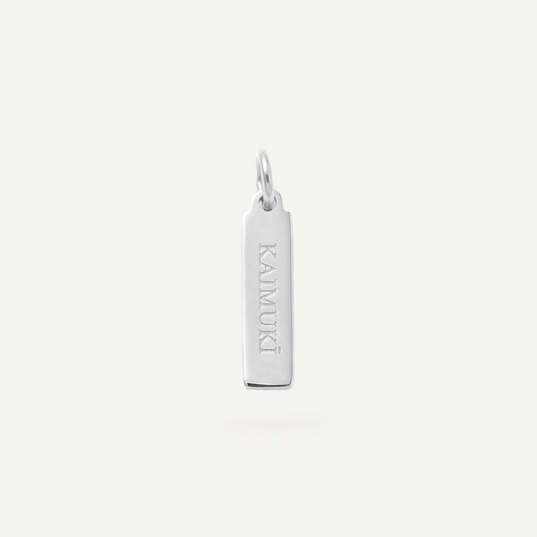 Kaimuki Rectangle Charm Silver
