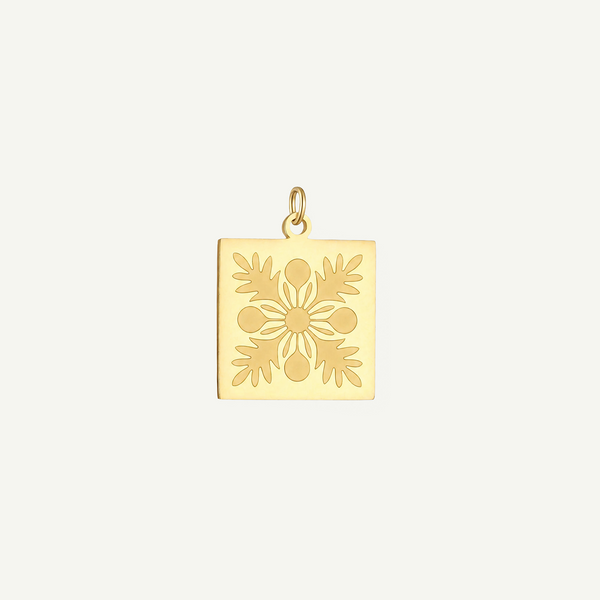 ‘Ulu Quilt Square Pendant