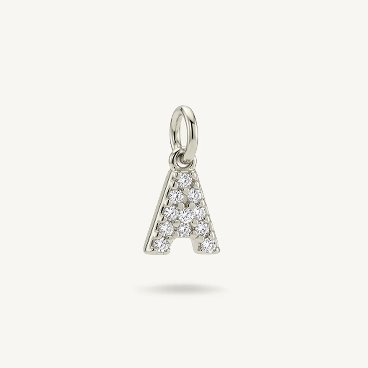 Diamond Monogram Letter Charm