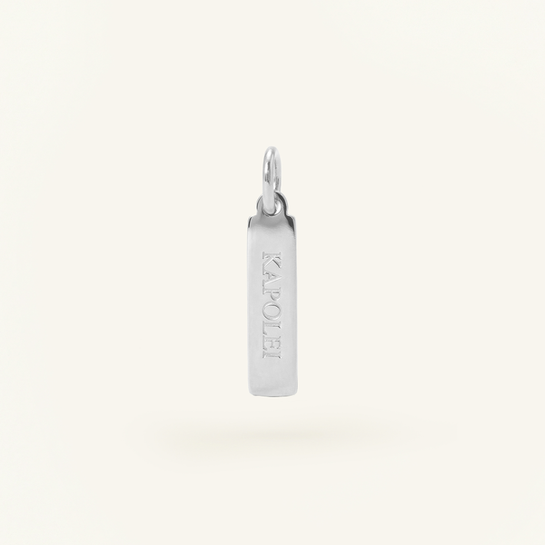 Kapolei Rectangle Charm Silver