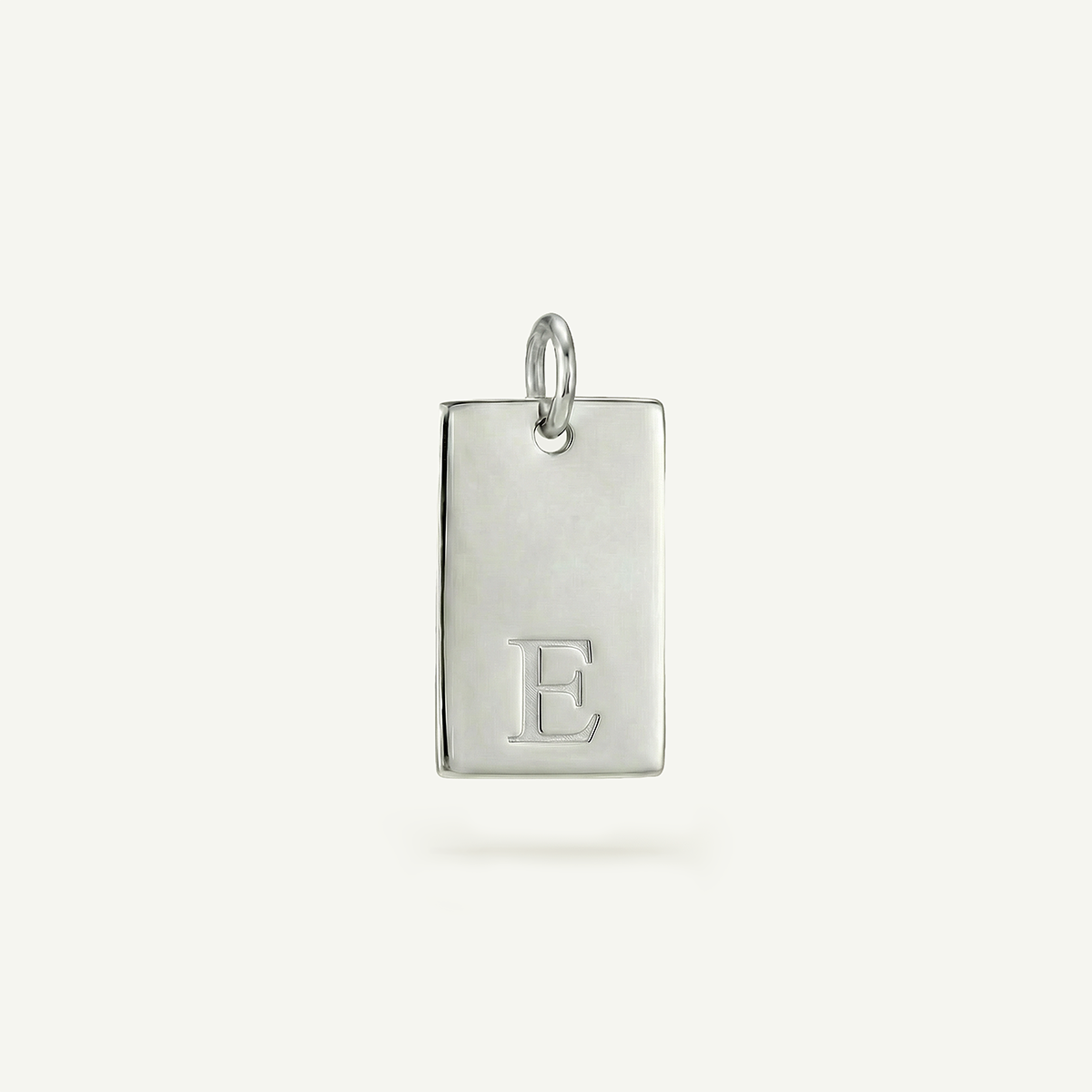 Rectangle #2 Monogram Letter Charm
