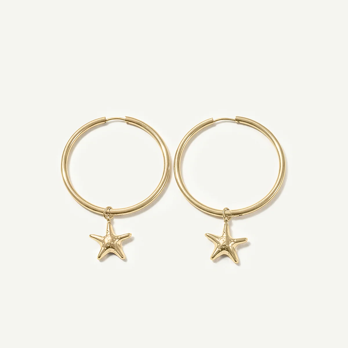 Lilikoi Large Hoops, Gold