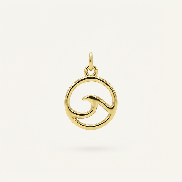 Wave Circle Charm