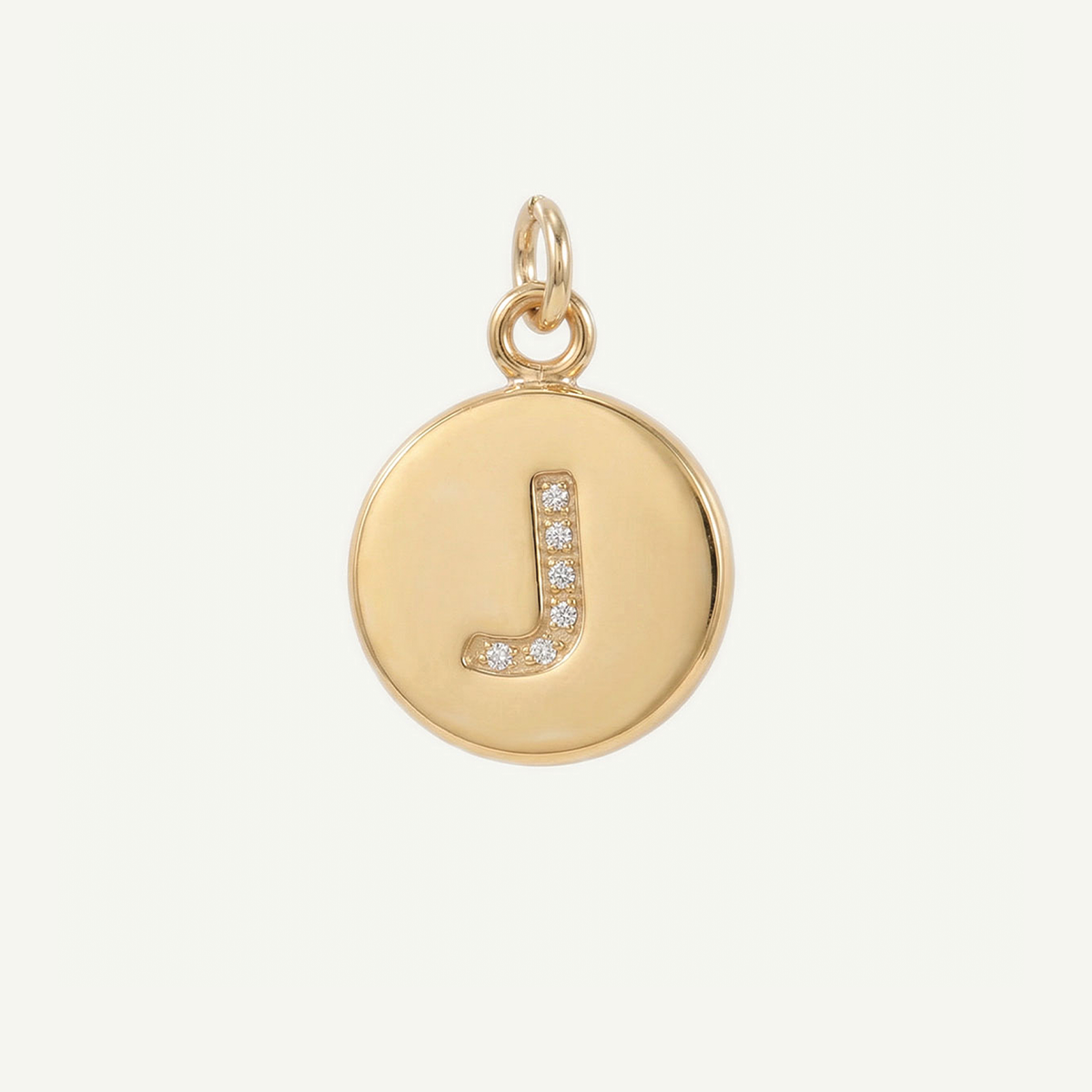 Circle Monogram in Diamond Letter Charm