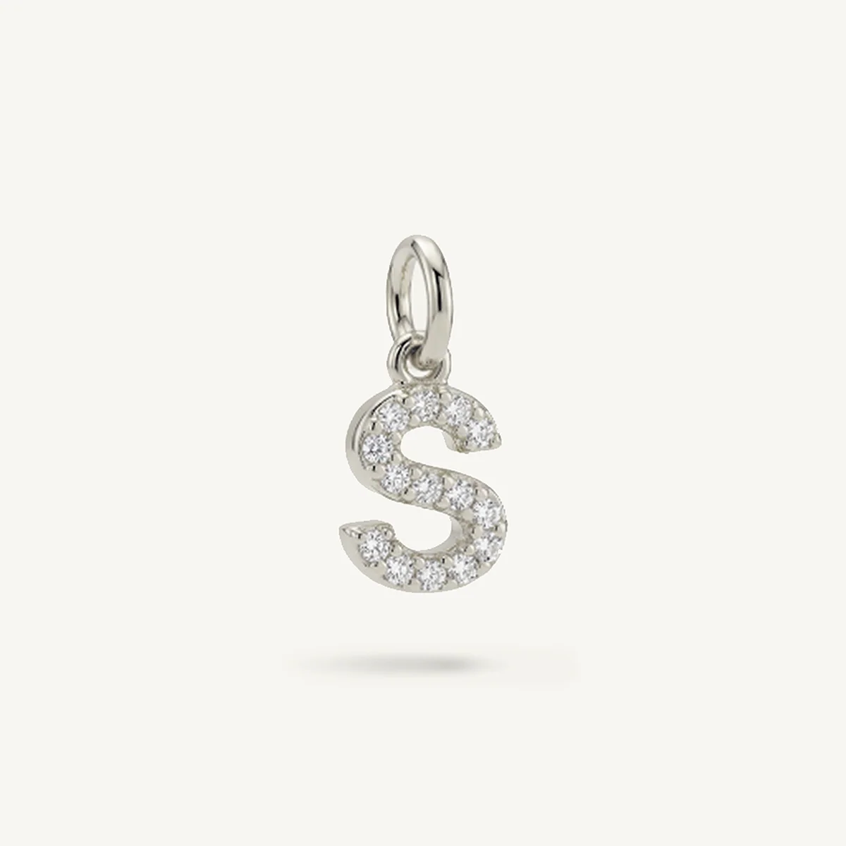 Diamond Monogram Letter Charm