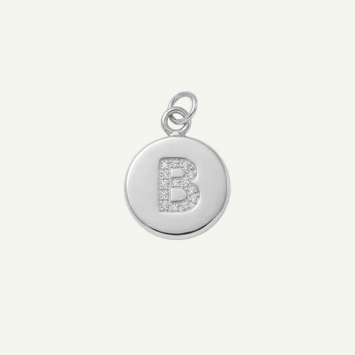 Circle Monogram in Diamond Letter Charm