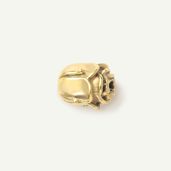 Rosebud Bead Charm, Gold