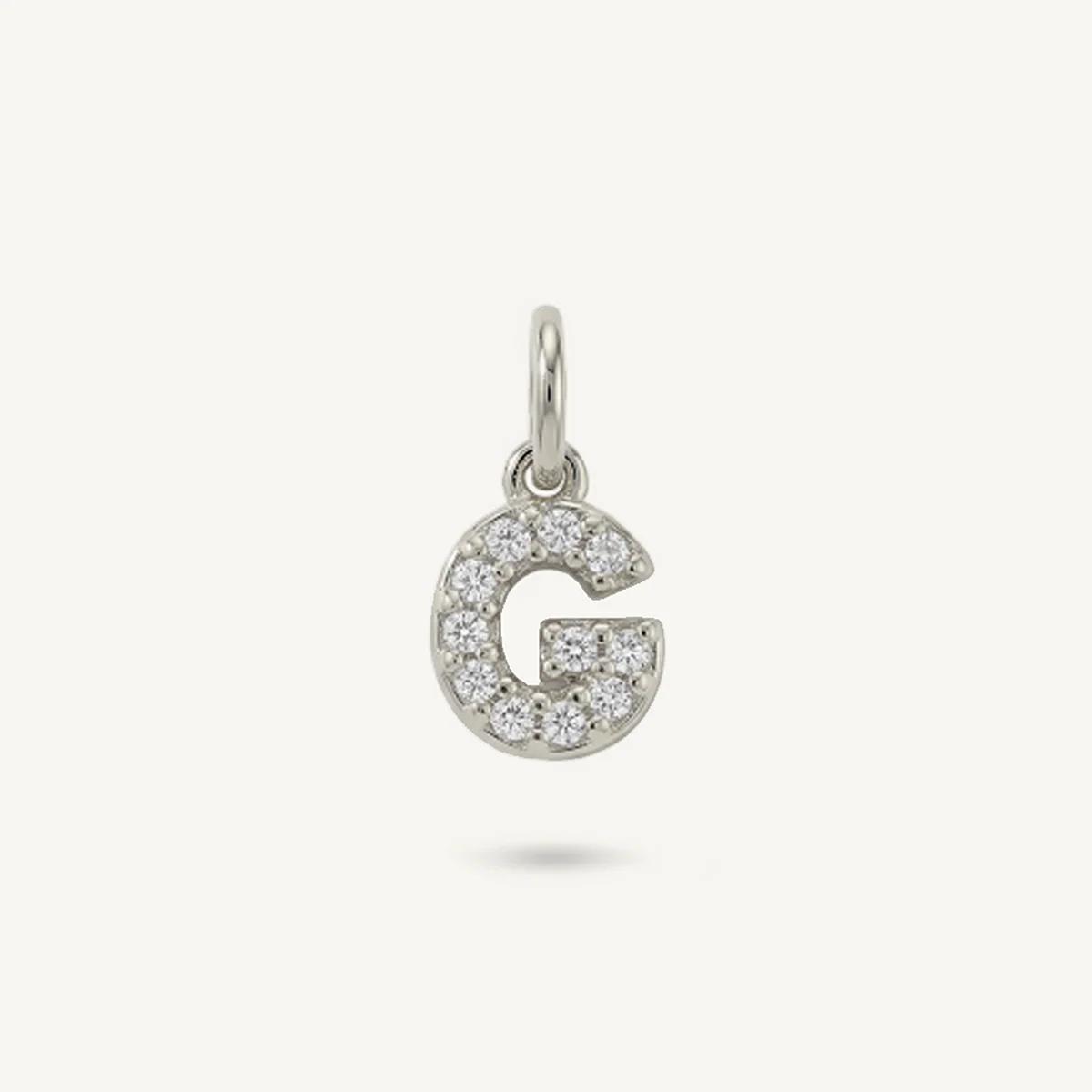 Diamond Monogram Letter Charm
