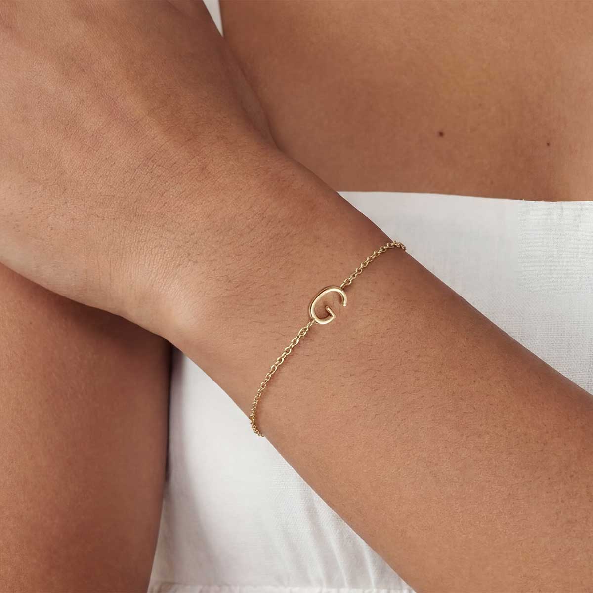 Monogramed Side Bracelet