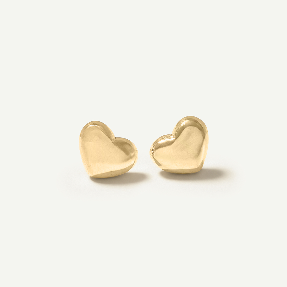 Heart Studs, Gold