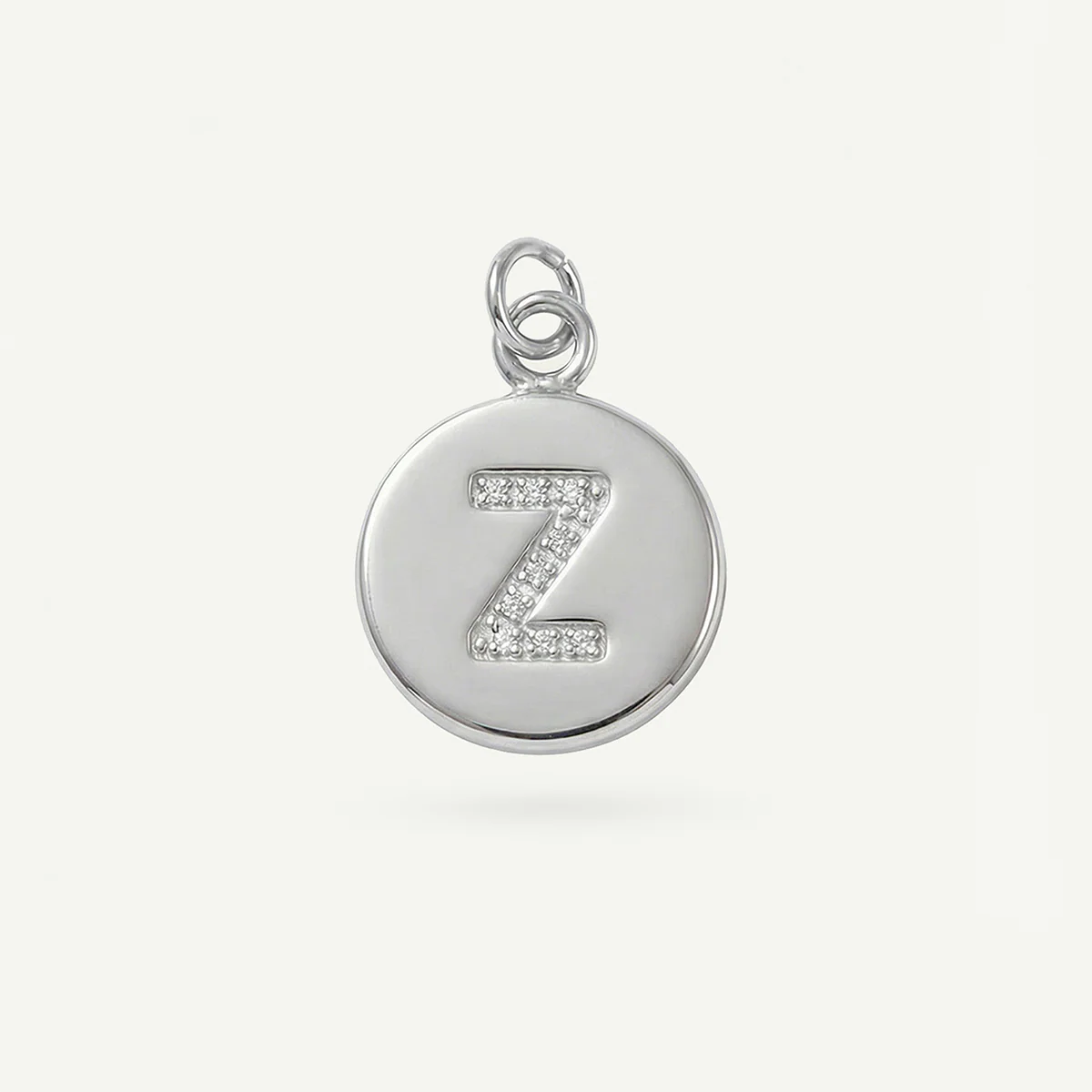 Circle Monogram in Diamond Letter Charm