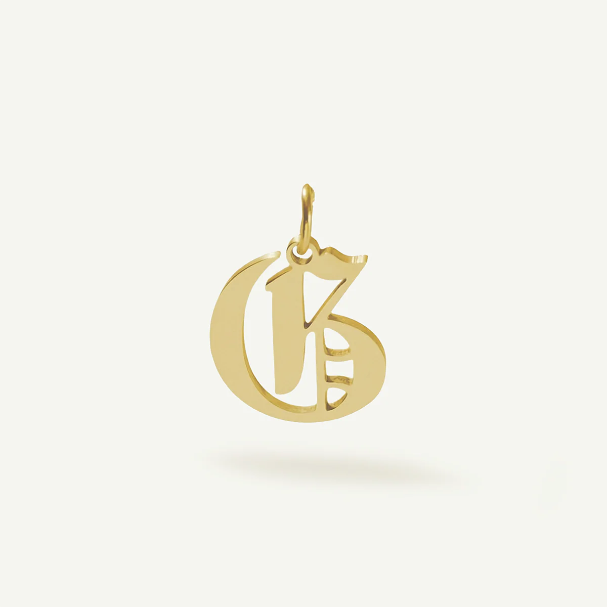 Old English Monogram Charm