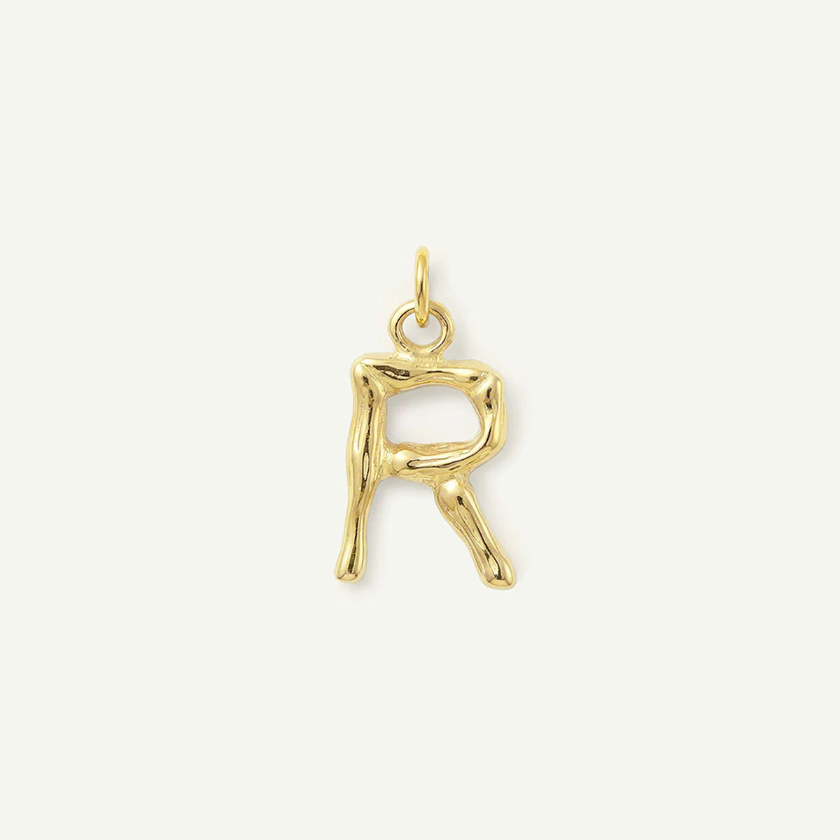 Bamboo Monogram Letter Charm