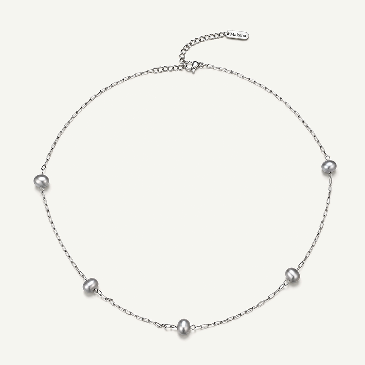 Solana Grey Pearl Necklace