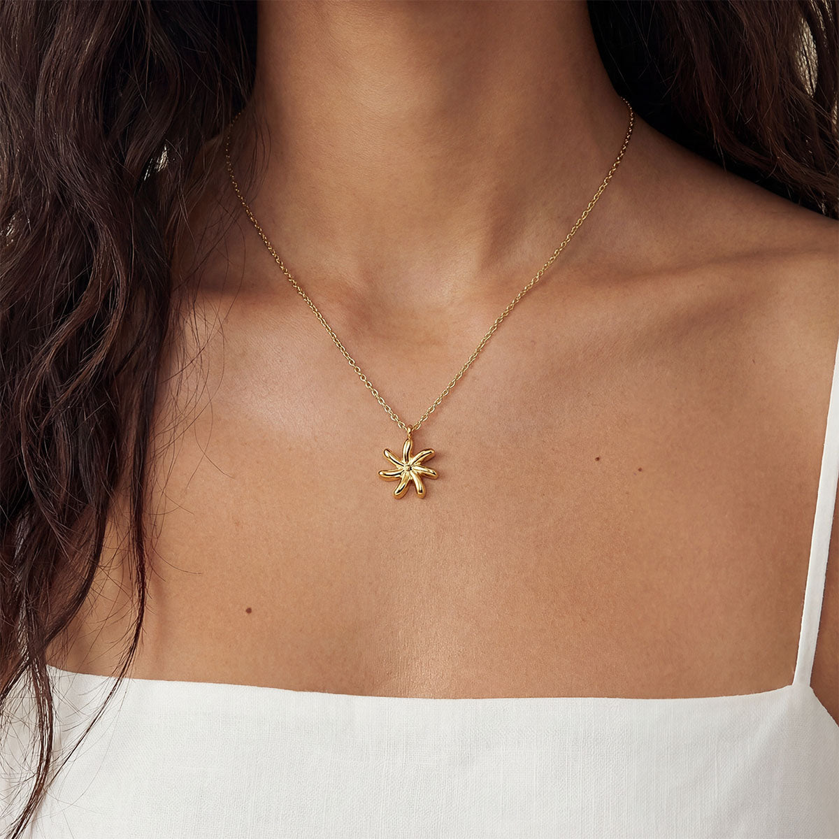 Tiare Necklace, Gold