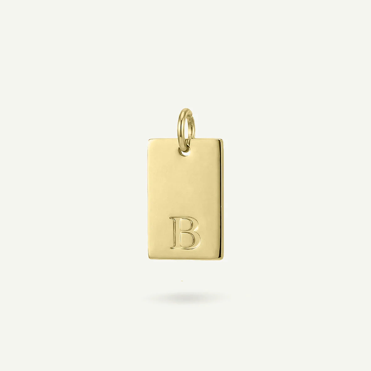 Rectangle #2 Monogram Letter Charm
