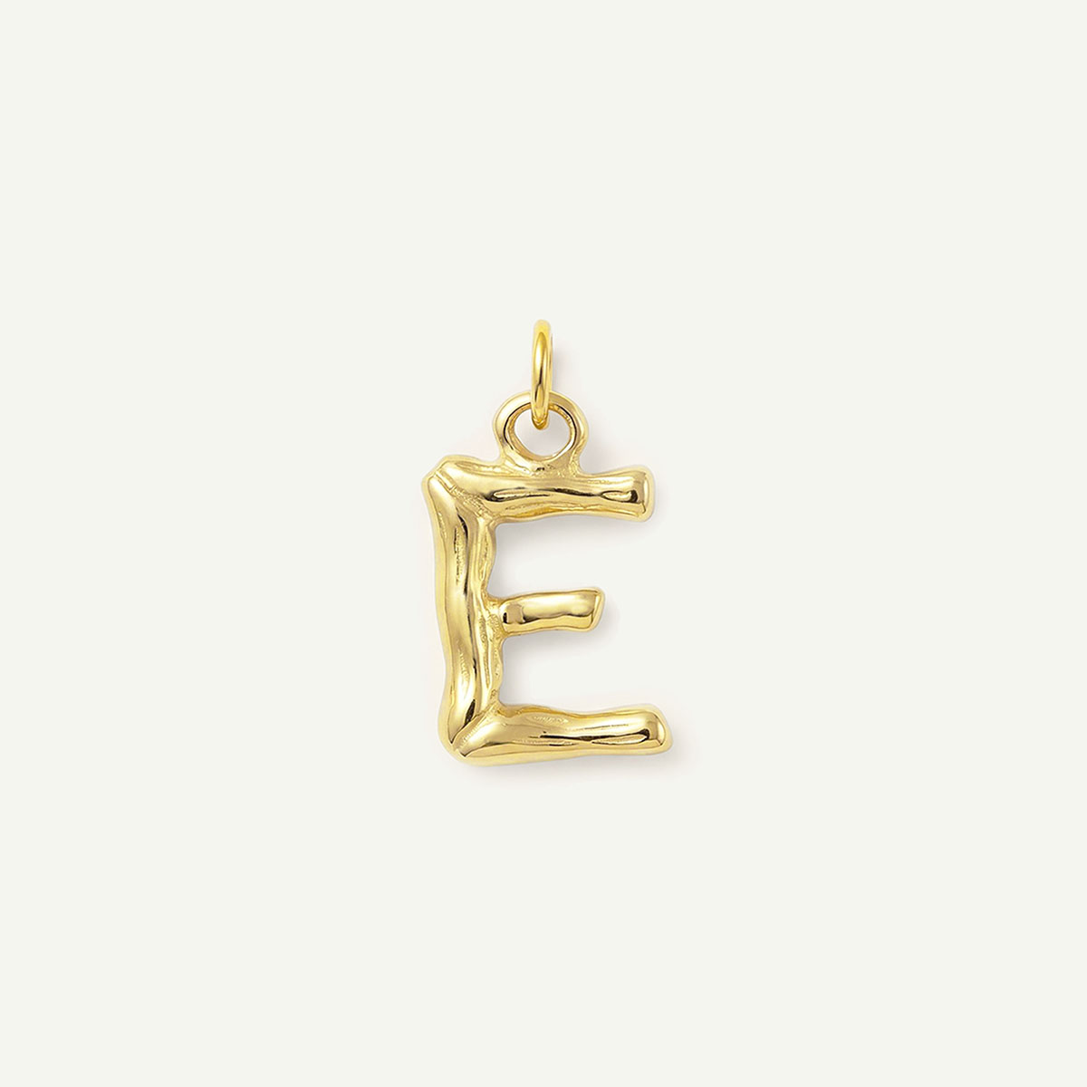 Bamboo Monogram Letter Charm