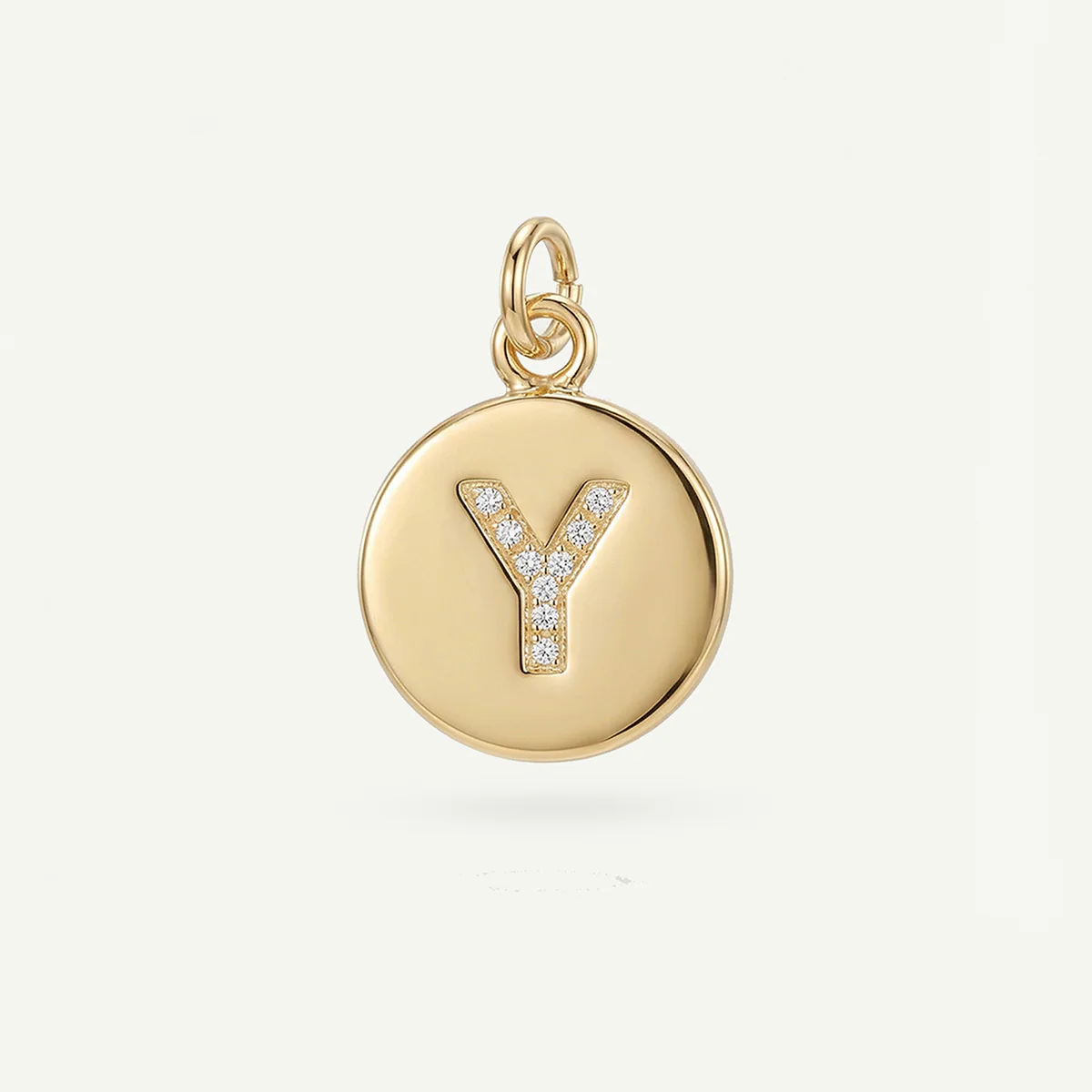 Circle Monogram in Diamond Letter Charm