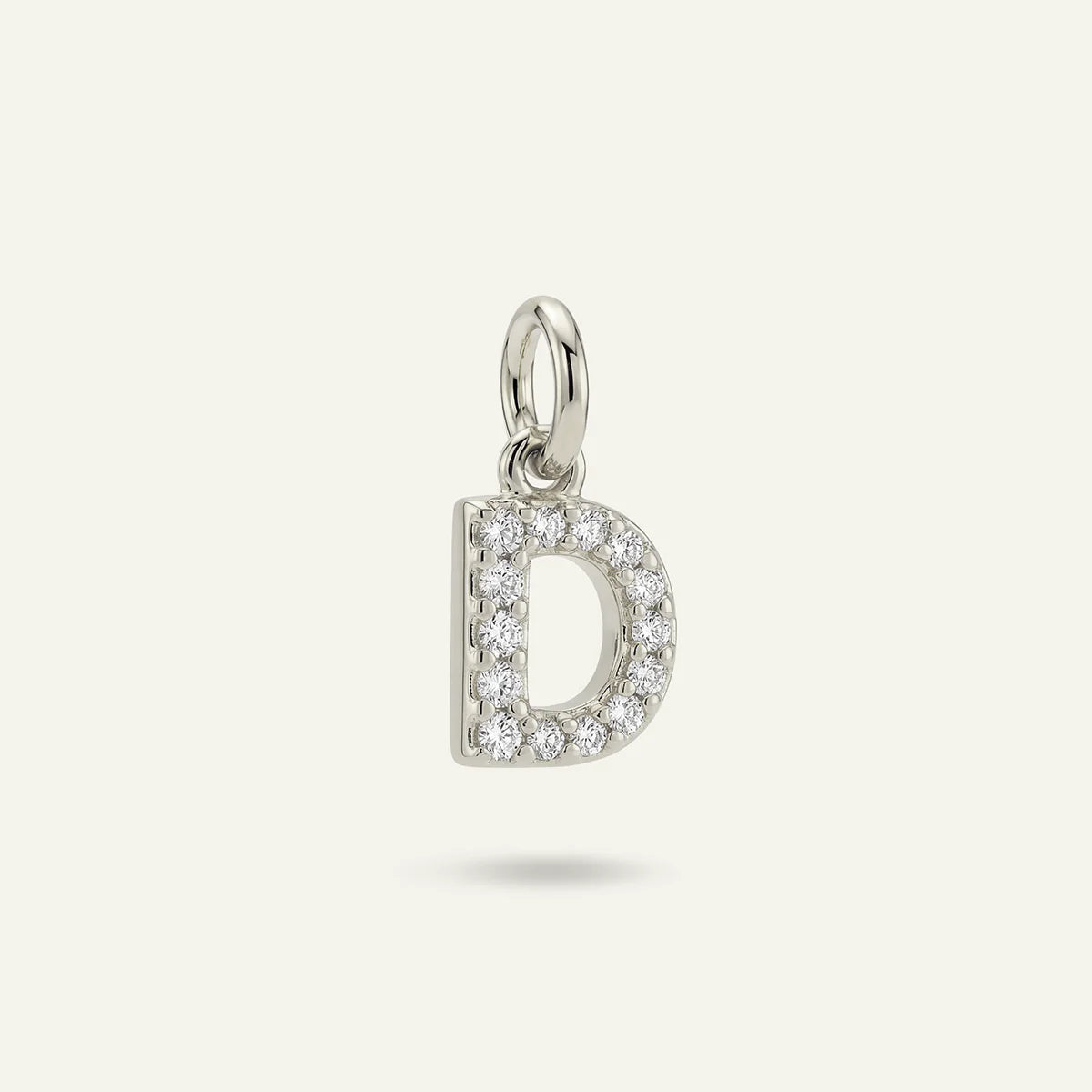 Diamond Monogram Letter Charm