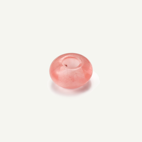 Strawberry Quartz 14mm Doughnut Bead