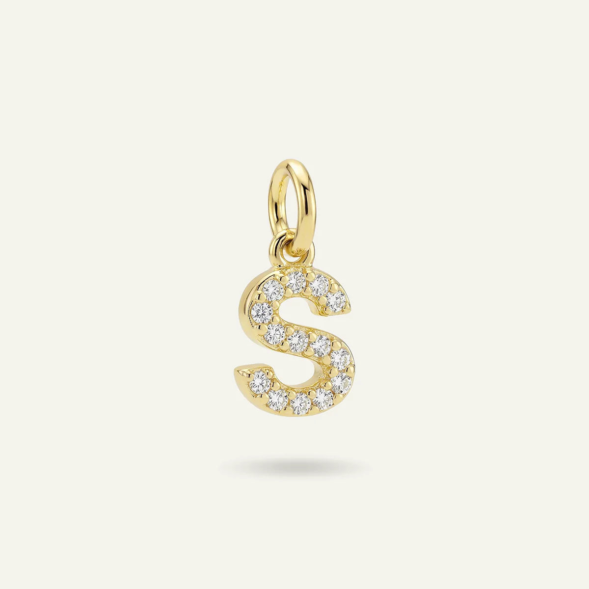 Diamond Monogram Letter Charm
