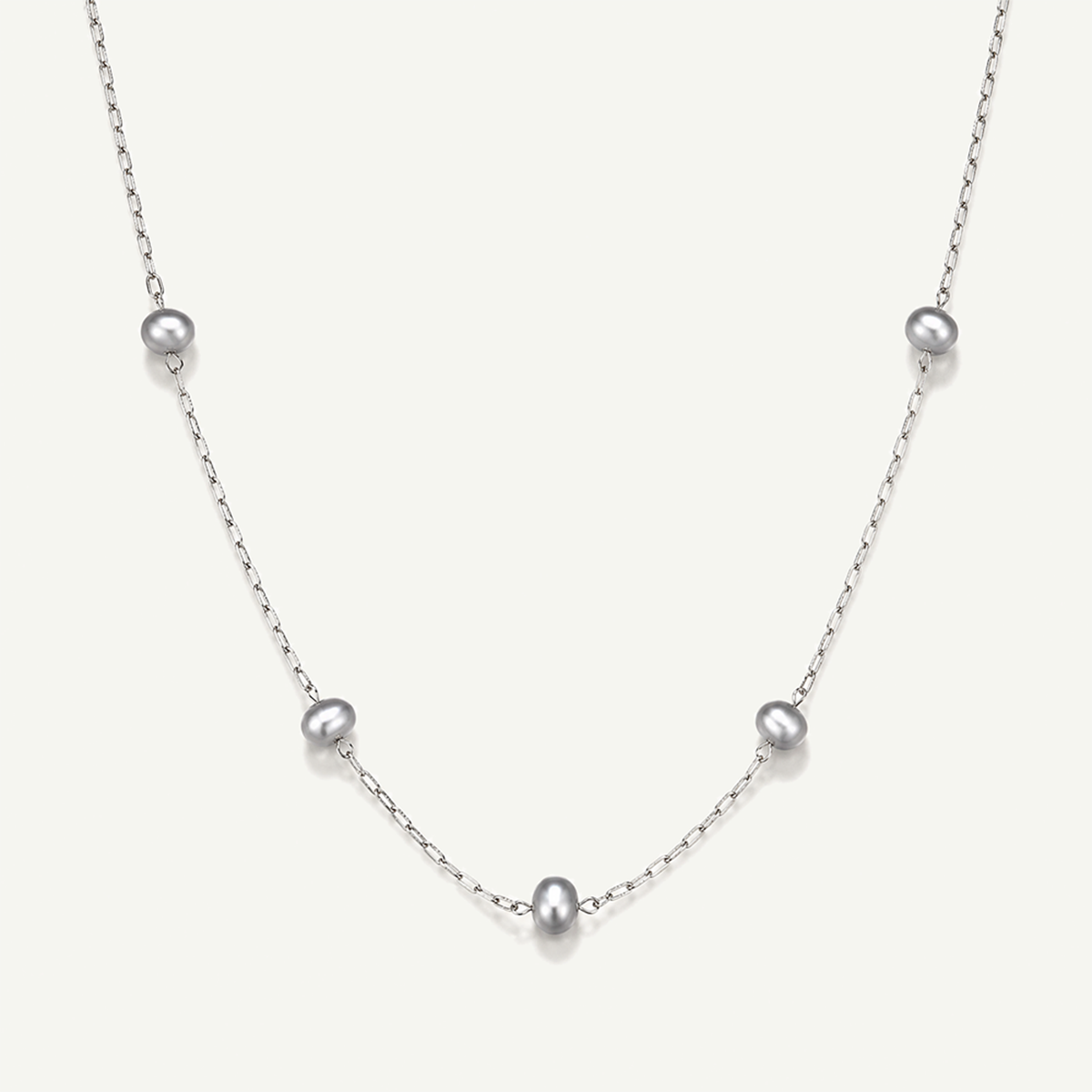 Solana Grey Pearl Necklace