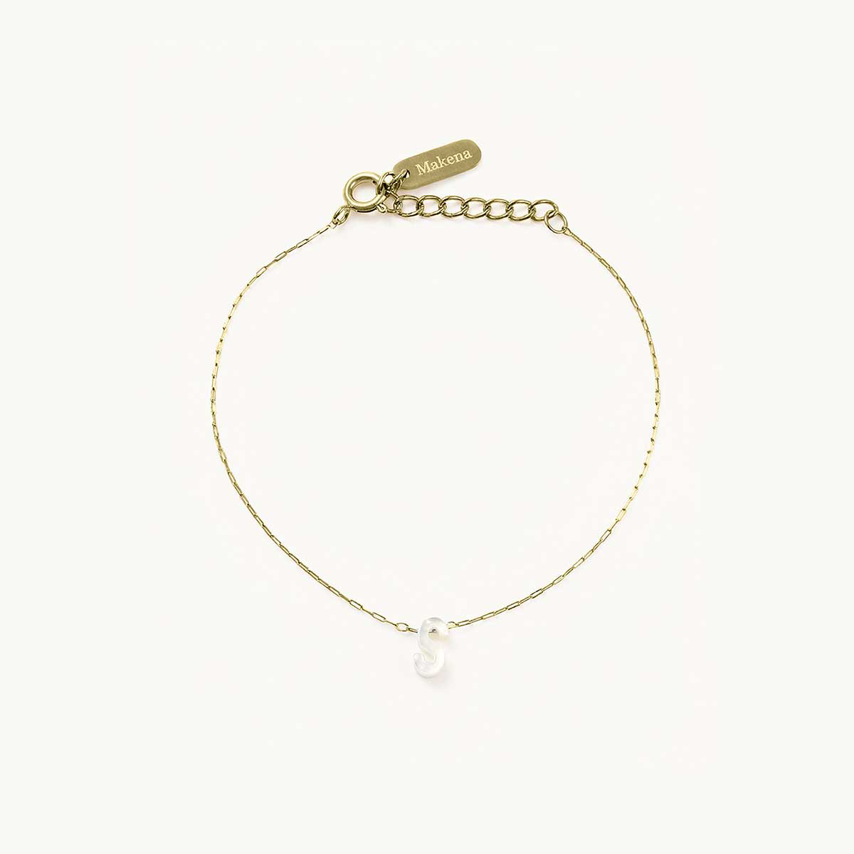 Monogram Mother of Pearl Bracelet
