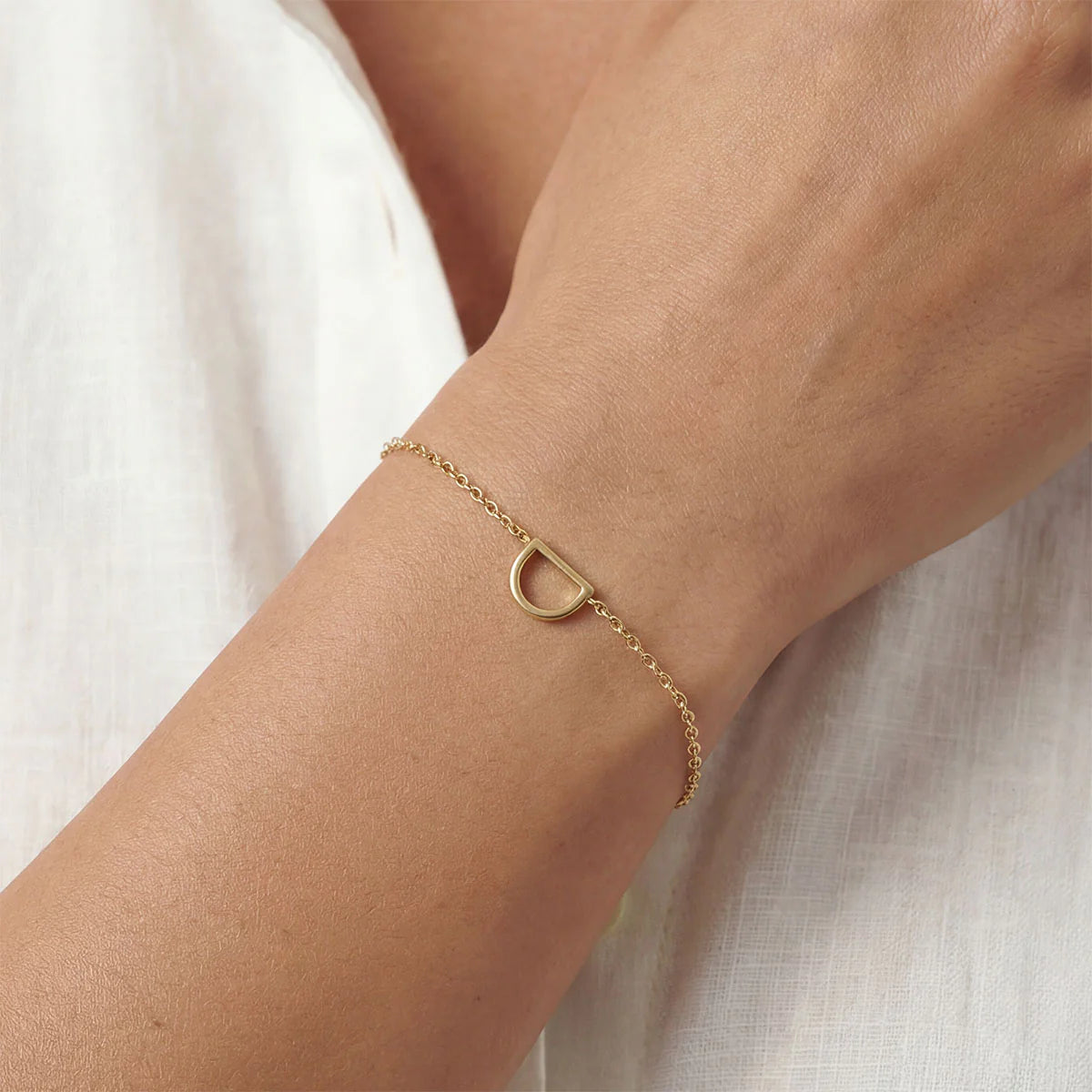 Monogramed Side Bracelet
