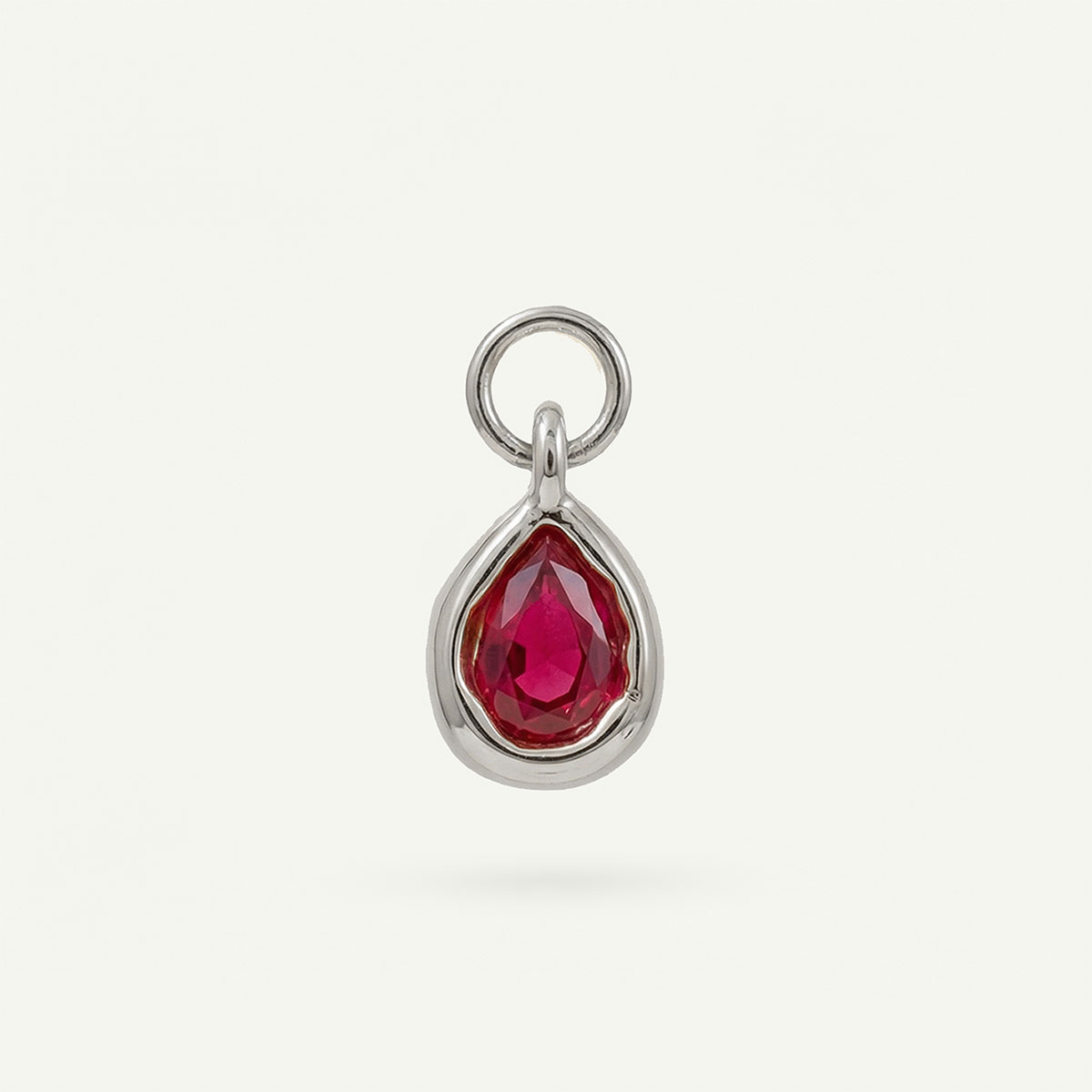 Tear Drop Charm Birthstone