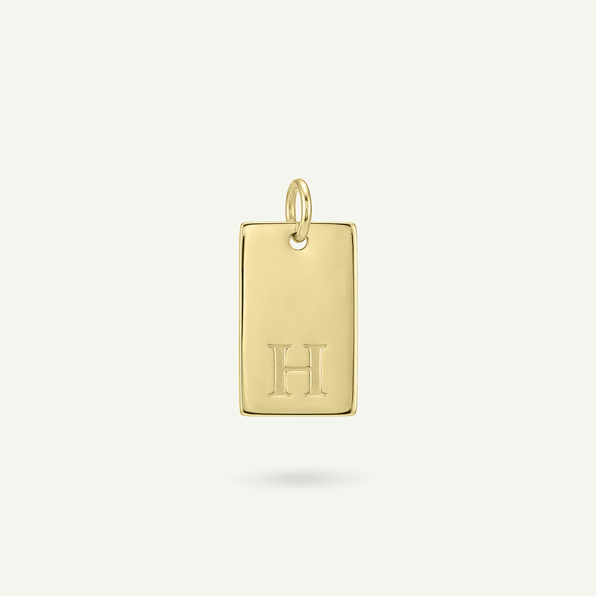 Rectangle #2 Monogram Letter Charm